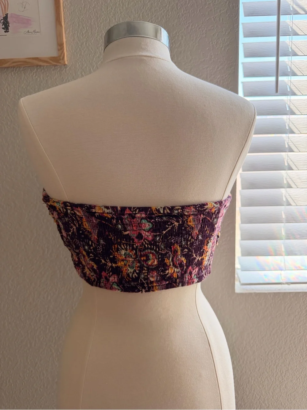 Free People Floral Paisley Strapless Bandana Top - Picture 2 of 4